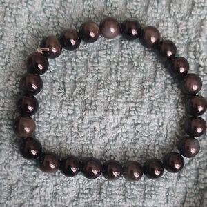 Elegant Black Beaded Bracelet